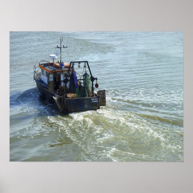 Little Trawler, Cardiff Bay Harbour Poster (Framsidan)