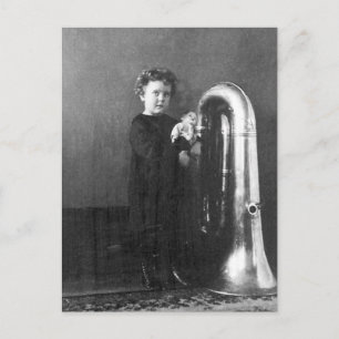 Little Tuba Girl Vykort