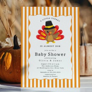 Little Turkey Baby Shower Inbjudningar