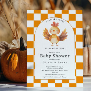 Little Turkey Baby Shower Inbjudningar