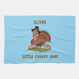 Little Turkey Chef Towel – Thanksgiving Gift Kökshandduk