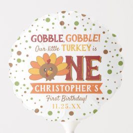 Little Turkey Fall Thanksgiving 1st Birthday