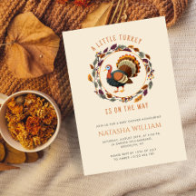 Little Turkey Thanksgiving Fall Baby Shower