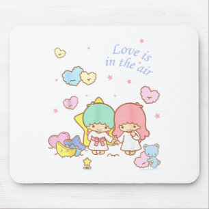 Little Twin Stars Love Is In The Air Alla hjärtans Musmatta