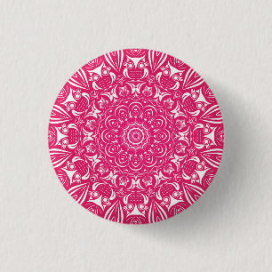 Little uggla mandala viva magenta knapp