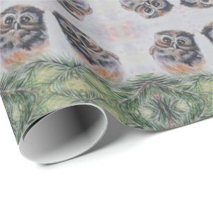 Little Uggla Wrapping Papper Presentpapper