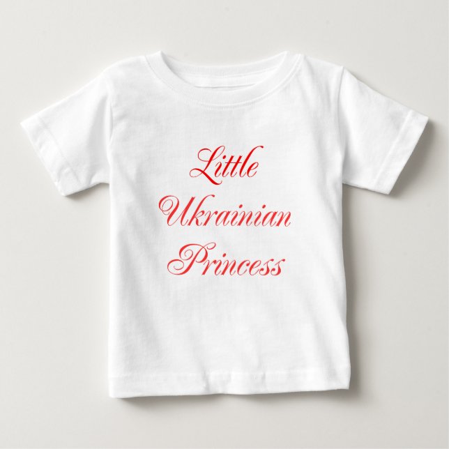 Little Ukraina Princess Tee Shirt (Framsida)