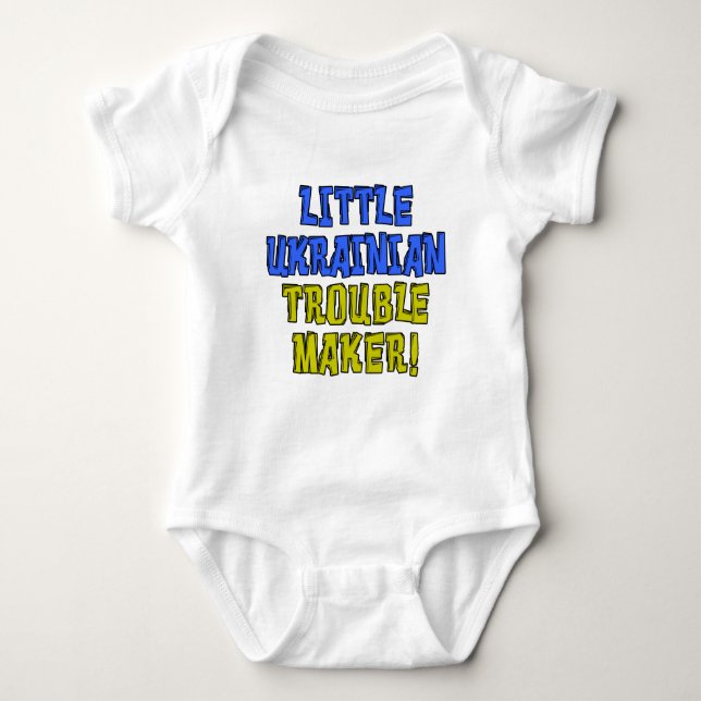 Little Ukrainska Trouble Maker Tee (Framsida)