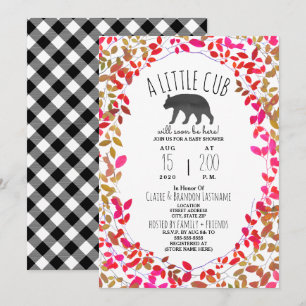 Little Unge Girly Greenery Play Baby Shower Inbjudningar