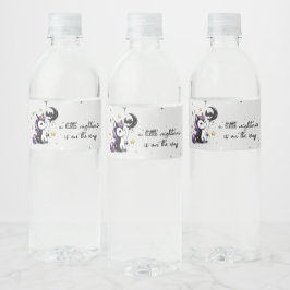 Little Unicorn Baby Shower Vattenflaska Etikett