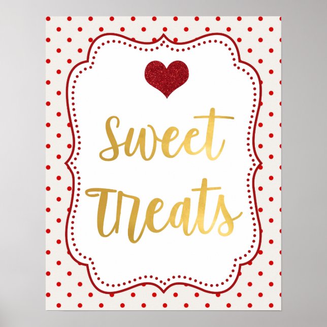 Little Valentine Birthday Sweet Treats Poster (Framsidan)