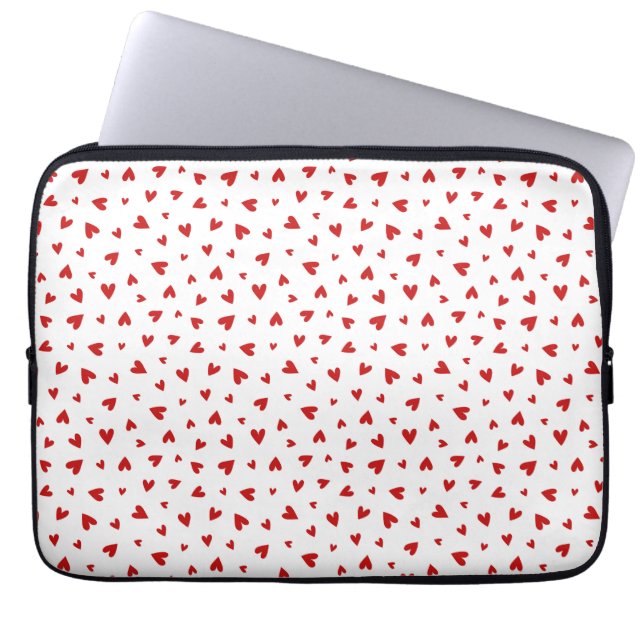 Little Valentine Hearts Laptop Fodral (Framsidan)