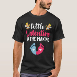 Little Valentine i den Skapar Graviden Gravid T Shirt