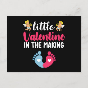 Little Valentine i den Skapar Graviden Gravid Vykort