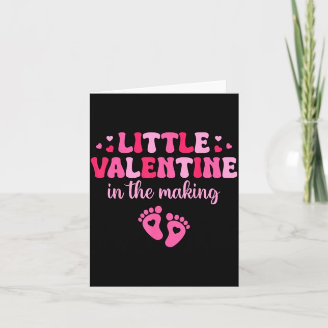 Little Valentine In The Making Valentine's Day Pre Kort (Framsida)