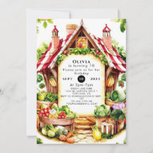 Little Veggies Farmers Market Birthday