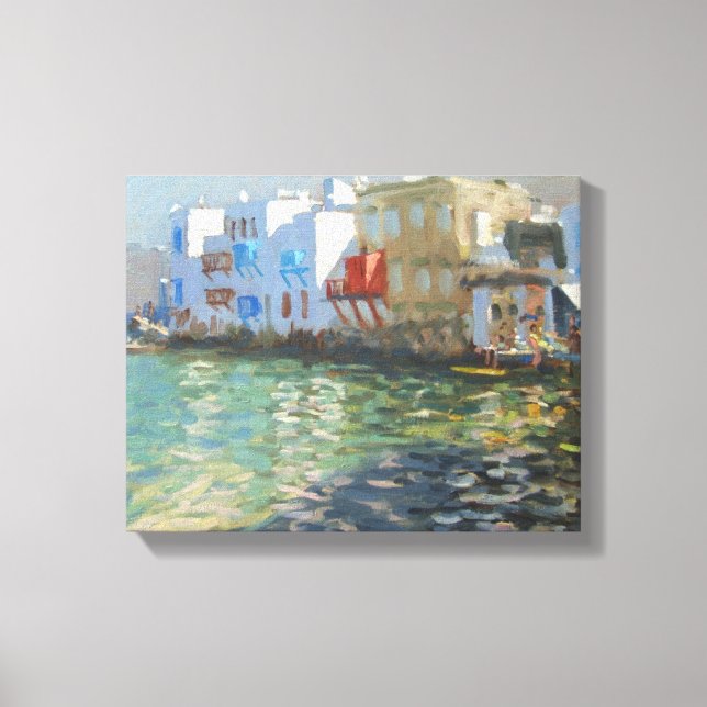 Little Venice Mykonos Canvastryck (Framsida)