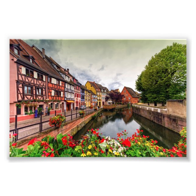 Little Venice, petite Venise, i Colmar, Frankrike Fototryck (Framsidan)