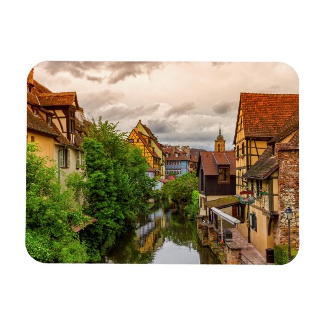 Little Venice, petite Venise, i Colmar, Frankrike Magnet (Horisontell)