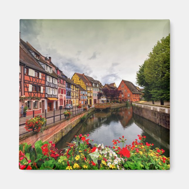 Little Venice, petite Venise, i Colmar, Frankrike Magnet (Framsidan)