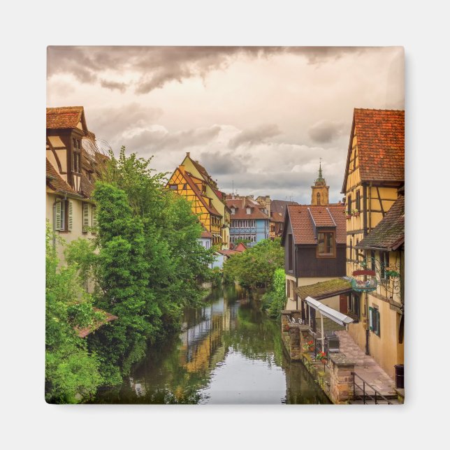 Little Venice, petite Venise, i Colmar, Frankrike Magnet (Framsidan)
