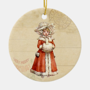 Little Victorian Caroler Anpassningsbar jul Julgransprydnad Keramik