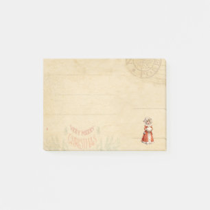 Little Victorian Caroler Anpassningsbar jul Post-it Block