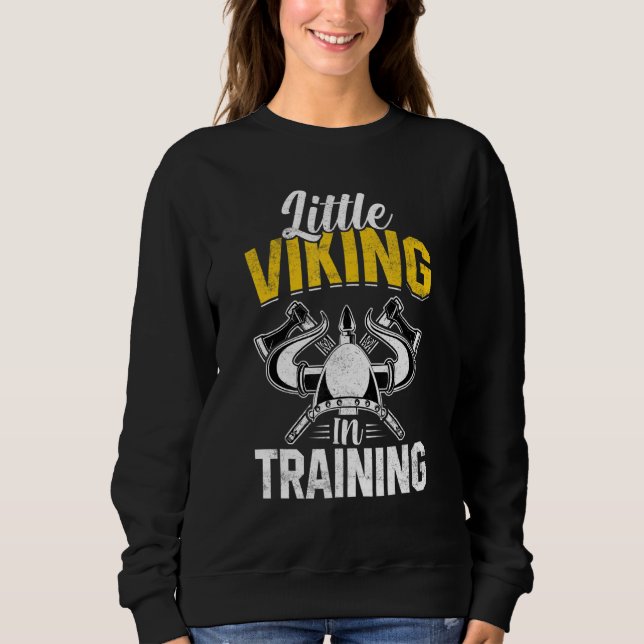 Little Viking In Training Valkyrie Boys Girls Todd T Shirt (Framsida)