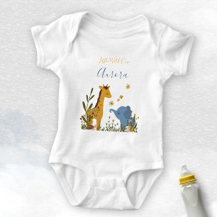 Little Vild One Cute Baby djur Elephant T Shirt
