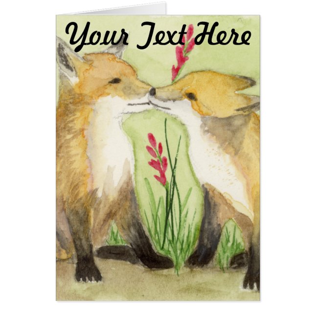 Little Vixens Hälsningskort (Framsidan)