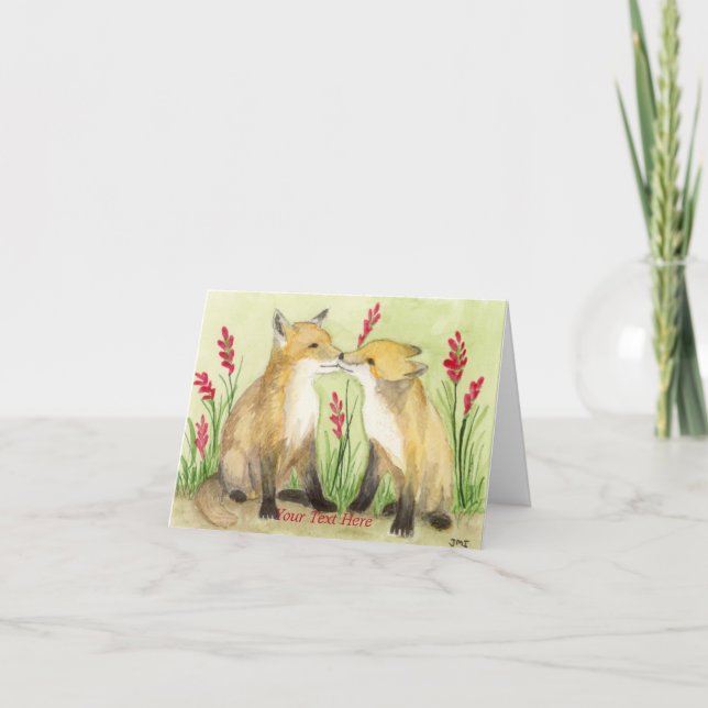 Little Vixens Tack Kort (Framsida)