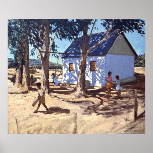 Little white house Karoo South Afrika Poster (Framsidan)