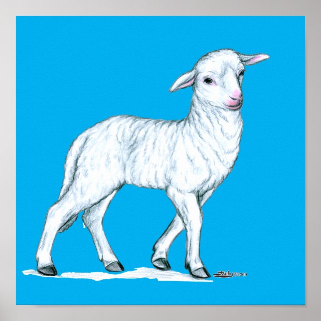 Little White Lamb Poster (Framsidan)