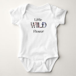 Little wild flower- baby name t shirt