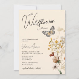 Little WildblomBaby Shower Inbjudningar