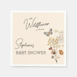 Little WildblomBaby Shower Pappersservett