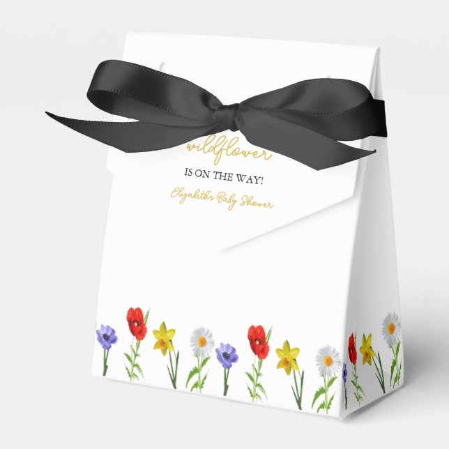 Little WildblomBaby Shower Presentaskar (Framsidan Sidan)