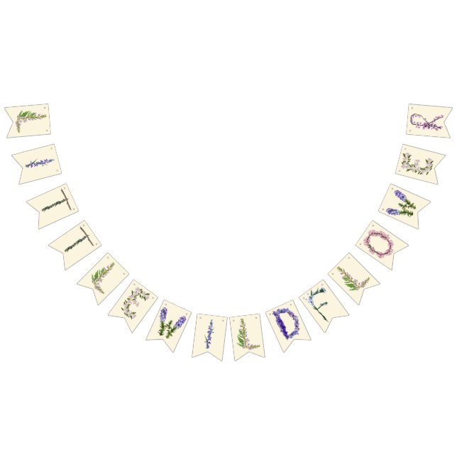 Little WildblomBaby Shower Vimplar (Alla)