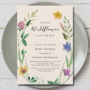 Little WildblomBoho Baby Shower Inbjudningar