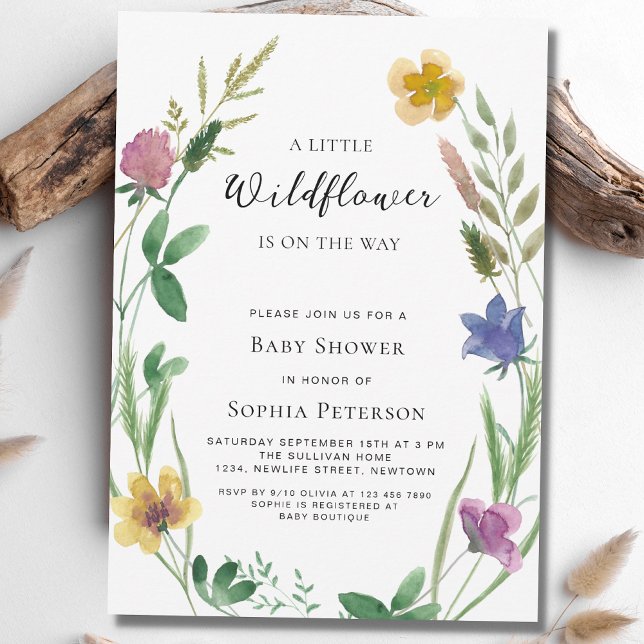 Little WildblomBoho Baby Shower Inbjudningar (Skapare uppladdad)