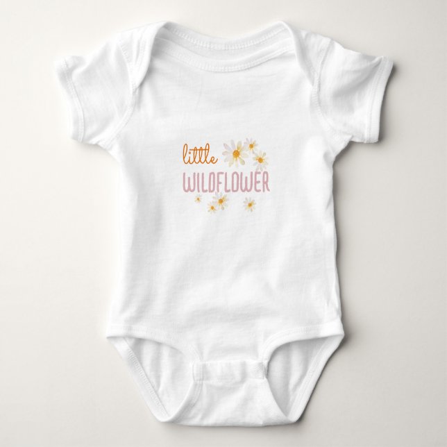 Little Wildblomma Baby Shirt Baby Bodykostym T (Framsida)