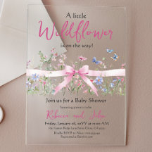 Little Wildblomma Blommigt Girl Rosa Bow Baby Show