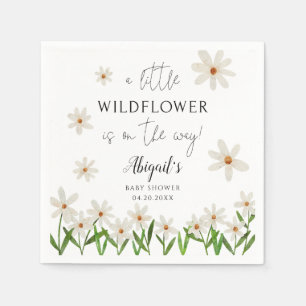 Little Wildblomma Daisy Baby Shower Pappersservett