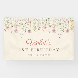 Little Wildblomma Flower 1:a födelsedagen