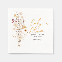 Little Wildblomma Flower Baby Shower Pappersservett