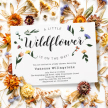 Little Wildblomma på Way Blommigt Baby Shower