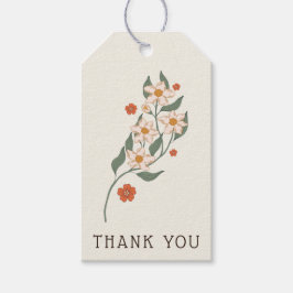 Little Wildblomma Rustic Boho Baby Shower Presentetikett