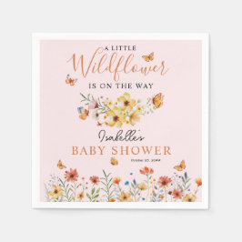 Little Wildblomma Rustic WildblomBaby Shower Pappersservett