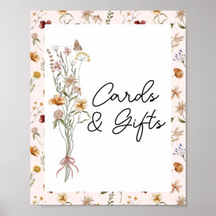 Little Wildblomme Rosa Baby Shower Cards and Gifts Poster