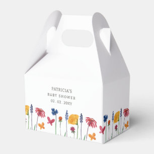Little Wildblomme Söt Flicka Baby Shower Presentaskar